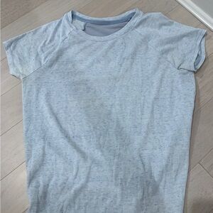Athleta Girl Blue Workout Mesh Tee (discontinued)
